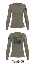 152 Port Dawgs 71317587 Women's Long Sleeve V-neck Shirt - 77