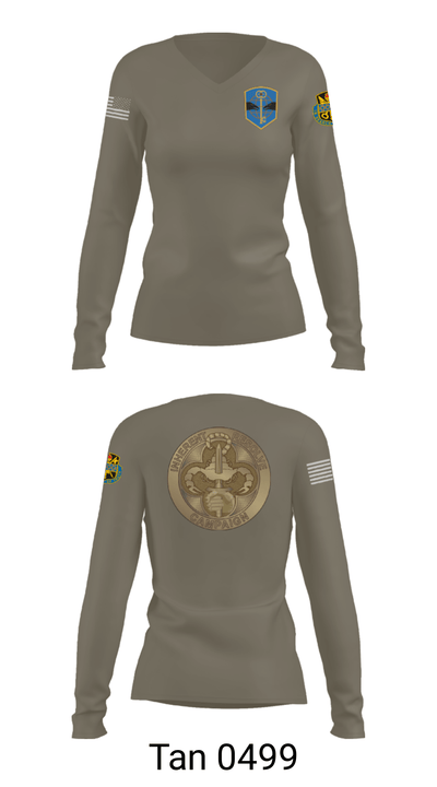 372 MOB 52561294 Women's Long Sleeve V-neck Shirt - 43