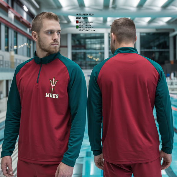 Quarter Zip Jacket, Mount Diablo High School Swimming, Swimming, Teamtime, Team time, sublimation, custom sports apparel, team uniforms, spirit wear, spiritwear, sports uniforms, custom shirts, team store, custom team store, fundraiser sports, apparel fundraiser