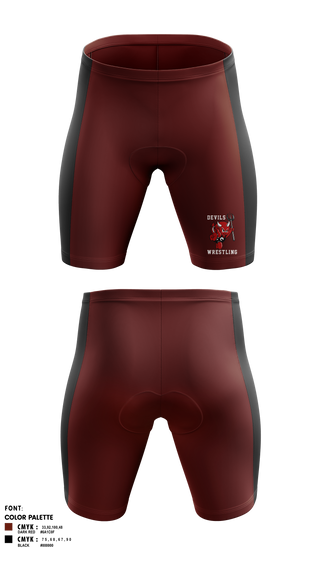 Mens Compression Shorts, Devils, Wrestling, Teamtime, Team time, sublimation, custom sports apparel, team uniforms, spirit wear, spiritwear, sports uniforms, custom shirts, team store, custom team store, fundraiser sports, apparel fundraiser