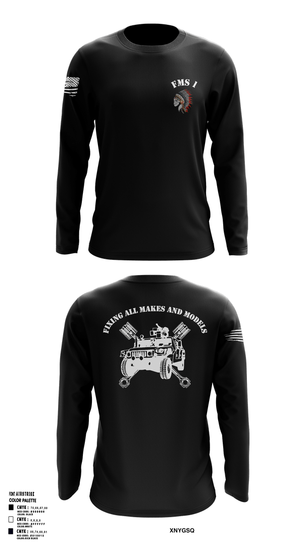 Long Sleeve Performance Shirt, FMS 1, OKARNG, , Teamtime, Team time, sublimation, custom sports apparel, team uniforms, spirit wear, spiritwear, sports uniforms, custom shirts, team store, custom team store, fundraiser sports, apparel fundraiser
