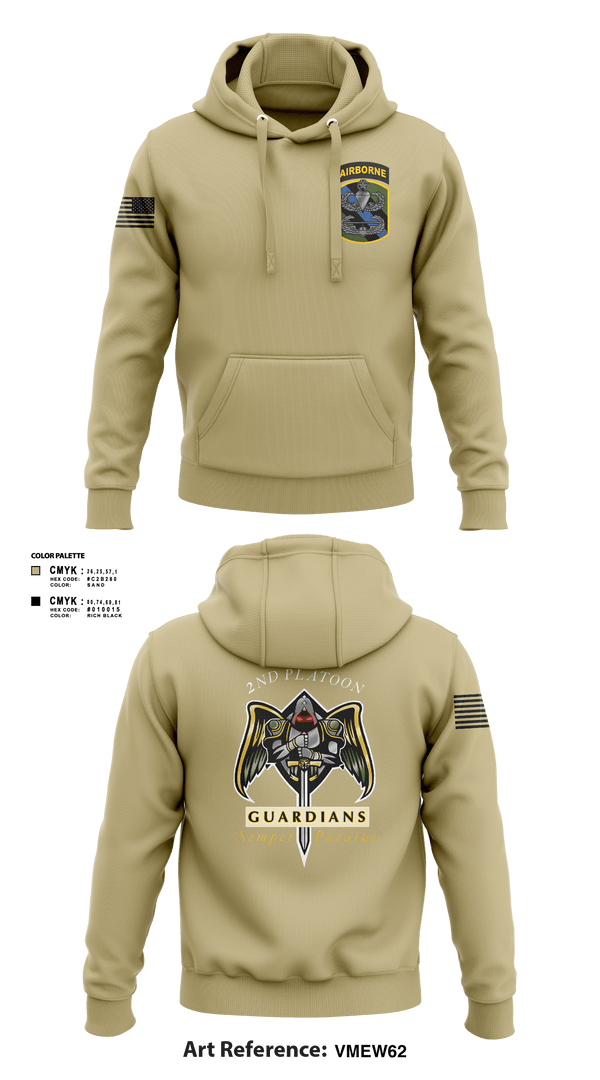 Hoodie, 2/108th Guardians, Army, Teamtime, Team time, sublimation, custom sports apparel, team uniforms, spirit wear, spiritwear, sports uniforms, custom shirts, team store, custom team store, fundraiser sports, apparel fundraiser