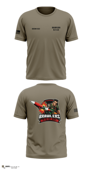 Short Sleeve Performance Shirt, Brawlers, Army, Teamtime, Team time, sublimation, custom sports apparel, team uniforms, spirit wear, spiritwear, sports uniforms, custom shirts, team store, custom team store, fundraiser sports, apparel fundraiser
