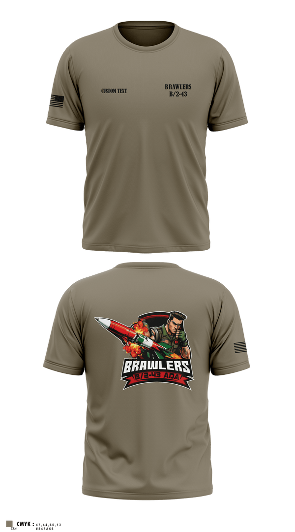 Short Sleeve Performance Shirt, Brawlers, Army, Teamtime, Team time, sublimation, custom sports apparel, team uniforms, spirit wear, spiritwear, sports uniforms, custom shirts, team store, custom team store, fundraiser sports, apparel fundraiser
