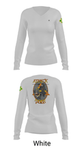 B Co 404th ASB 81436788 Women's Long Sleeve V-neck Shirt - 6