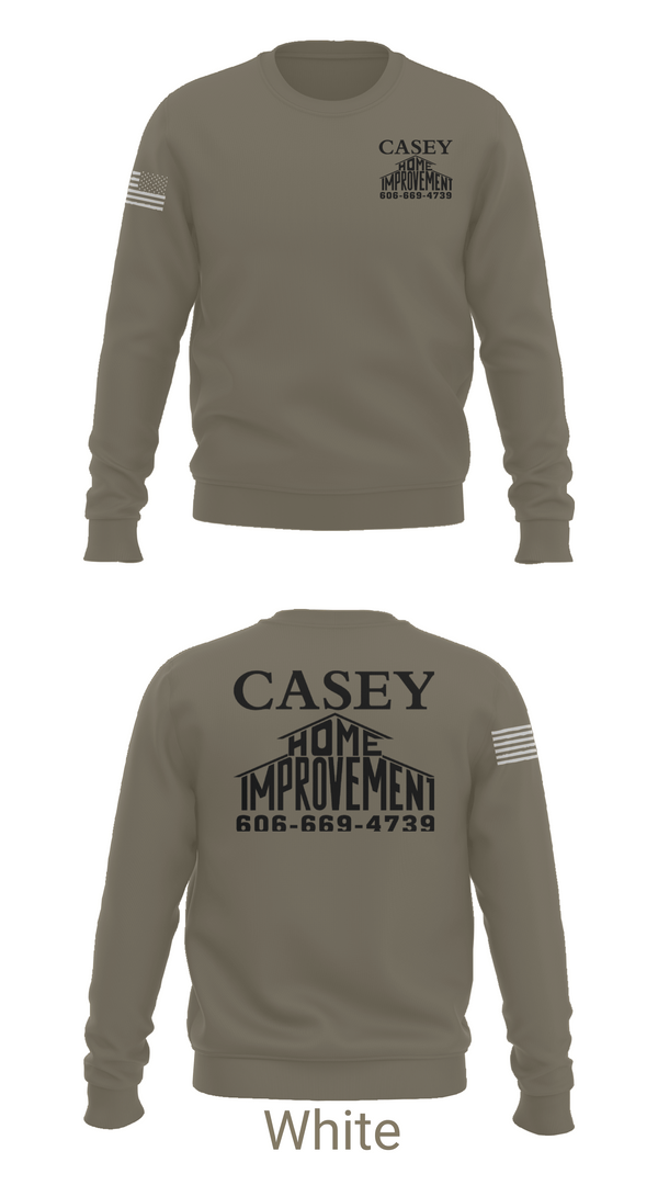 Crew Neck Sweatshirt, Casey home improvement, , Teamtime, Team time, sublimation, custom sports apparel, team uniforms, spirit wear, spiritwear, sports uniforms, custom shirts, team store, custom team store, fundraiser sports, apparel fundraiser