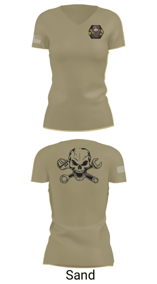 Women's Short Sleeve Vneck Shirt, 51st Chem, Army, Teamtime, Team time, sublimation, custom sports apparel, team uniforms, spirit wear, spiritwear, sports uniforms, custom shirts, team store, custom team store, fundraiser sports, apparel fundraiser