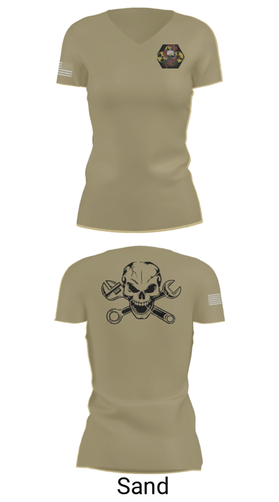 51st Chem 5478070 Women's Short Sleeve V-neck Shirt - 88