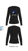 DEPEW WILDCATS 22607929 Women's Long Sleeve V-neck Shirt - 34