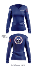2BCT H2F 96509801 Women's Long Sleeve V-neck Shirt - 13
