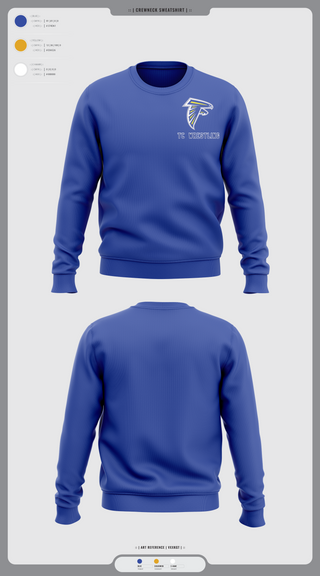 Crew Neck Sweatshirt, Todd County High School Wrestling, Wrestling, Teamtime, Team time, sublimation, custom sports apparel, team uniforms, spirit wear, spiritwear, sports uniforms, custom shirts, team store, custom team store, fundraiser sports, apparel fundraiser