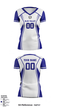 Blue Valley High School Volleyball 55453386 Women's Short Sleeve V-neck Shirt - 8