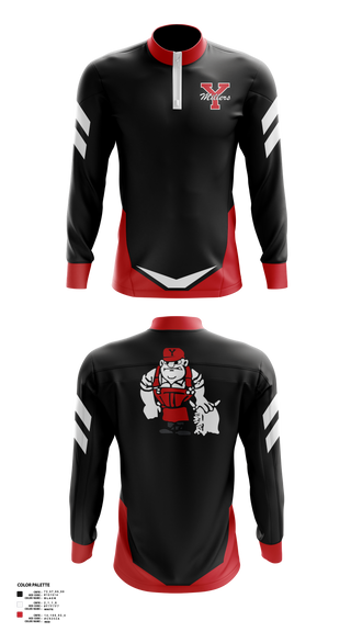 Quarter Zip Jacket, Yukon High School Golf, Golf, Teamtime, Team time, sublimation, custom sports apparel, team uniforms, spirit wear, spiritwear, sports uniforms, custom shirts, team store, custom team store, fundraiser sports, apparel fundraiser