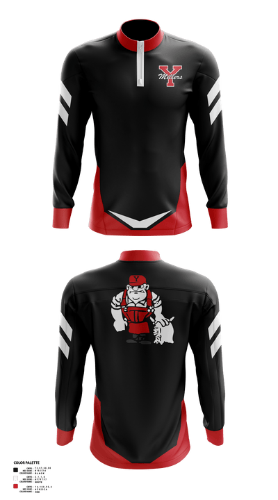 Yukon High School Golf 59897349 Quarter Zip Jacket - 40