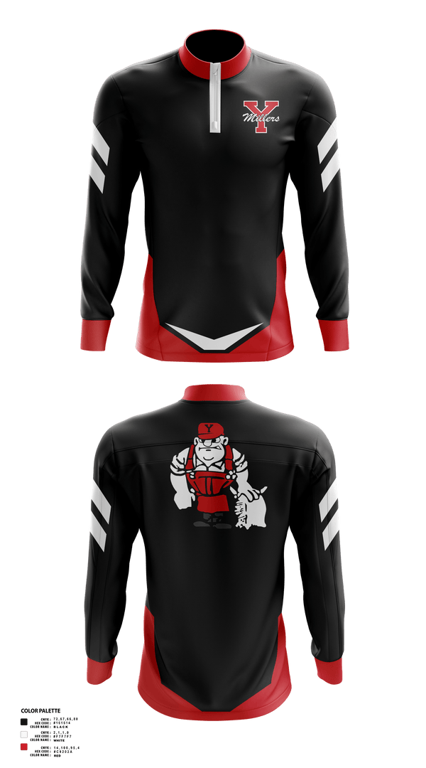 Quarter Zip Jacket, Yukon High School Golf, Golf, Teamtime, Team time, sublimation, custom sports apparel, team uniforms, spirit wear, spiritwear, sports uniforms, custom shirts, team store, custom team store, fundraiser sports, apparel fundraiser