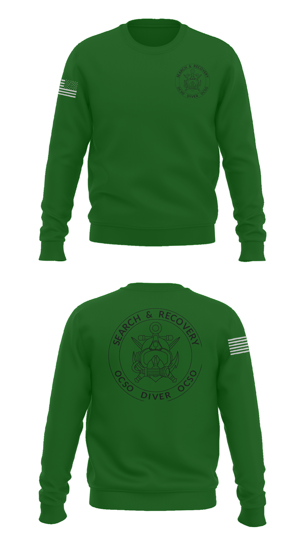 Crew Neck Sweatshirt, Underwater Search & Recovery Team, Police, Teamtime, Team time, sublimation, custom sports apparel, team uniforms, spirit wear, spiritwear, sports uniforms, custom shirts, team store, custom team store, fundraiser sports, apparel fundraiser