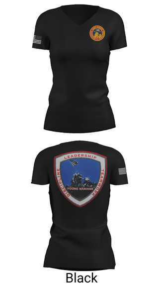 Womens Short Sleeve Vneck Shirt, Lancaster County Young Marines, Marines, Teamtime, Team time, sublimation, custom sports apparel, team uniforms, spirit wear, spiritwear, sports uniforms, custom shirts, team store, custom team store, fundraiser sports, apparel fundraiser