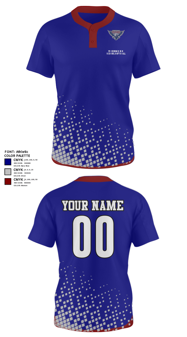 Two Button Softball Jersey, Freedom High School Softball, Softball, Teamtime, Team time, sublimation, custom sports apparel, team uniforms, spirit wear, spiritwear, sports uniforms, custom shirts, team store, custom team store, fundraiser sports, apparel fundraiser