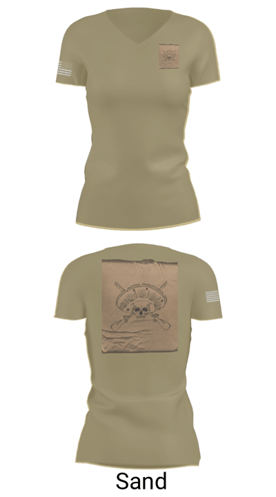 Los Pistoleros 43095637 Women's Short Sleeve V-neck Shirt - 88
