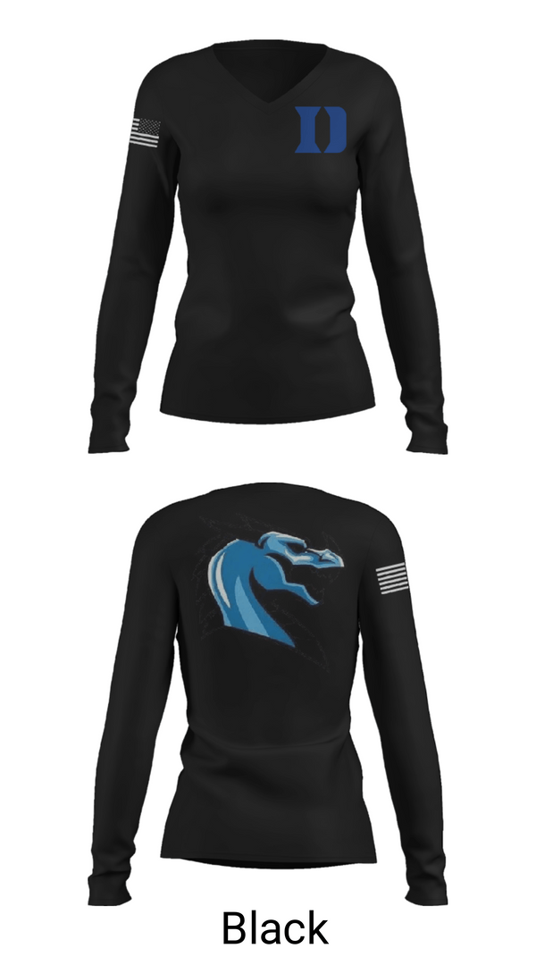 Womens Long Sleeve Vneck Shirt, De Ridder High School Softball, Softball, Teamtime, Team time, sublimation, custom sports apparel, team uniforms, spirit wear, spiritwear, sports uniforms, custom shirts, team store, custom team store, fundraiser sports, apparel fundraiser
