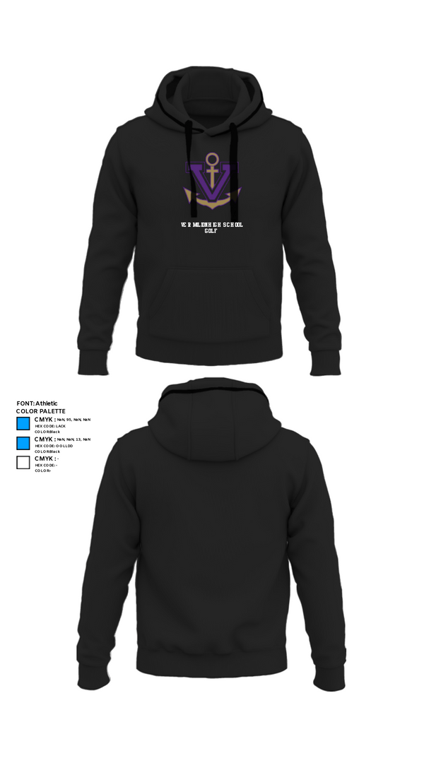 Hoodie, Vermilion High School Golf, Golf, Teamtime, Team time, sublimation, custom sports apparel, team uniforms, spirit wear, spiritwear, sports uniforms, custom shirts, team store, custom team store, fundraiser sports, apparel fundraiser