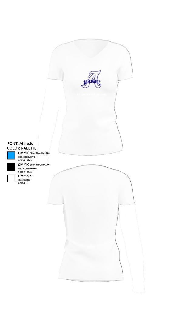 Women's Short Sleeve Vneck Shirt, Albemarle Youth Football, Football, Teamtime, Team time, sublimation, custom sports apparel, team uniforms, spirit wear, spiritwear, sports uniforms, custom shirts, team store, custom team store, fundraiser sports, apparel fundraiser