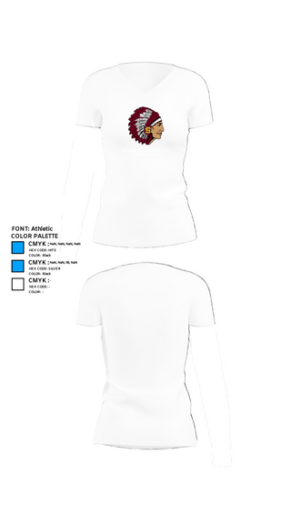 Womens Short Sleeve Vneck Shirt, Stillwater Central High School Band, Spirit Store, Teamtime, Team time, sublimation, custom sports apparel, team uniforms, spirit wear, spiritwear, sports uniforms, custom shirts, team store, custom team store, fundraiser sports, apparel fundraiser