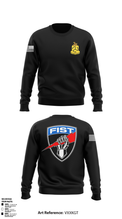 1-200 Infantry Crew Neck Sweatshirt - 1