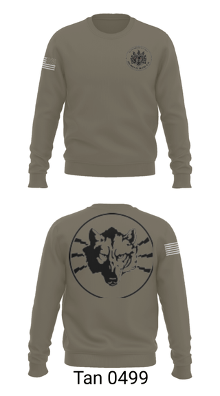 Crew Neck Sweatshirt, Wolves, Bravo, 305th MI, Army, Teamtime, Team time, sublimation, custom sports apparel, team uniforms, spirit wear, spiritwear, sports uniforms, custom shirts, team store, custom team store, fundraiser sports, apparel fundraiser