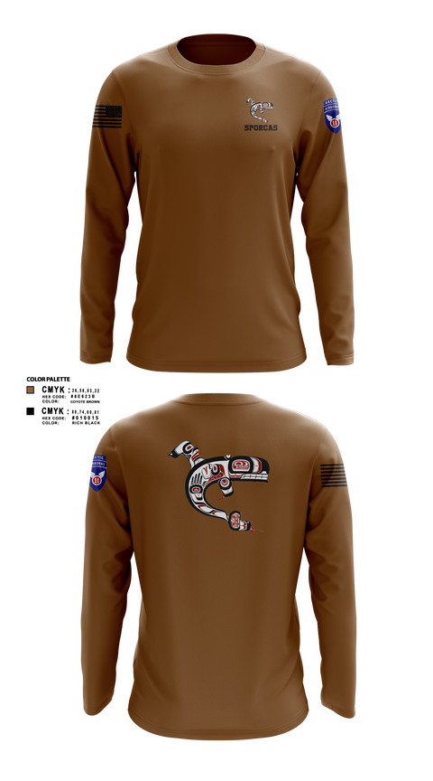 Long Sleeve Performance Shirt, 725 SPO, Army, Teamtime, Team time, sublimation, custom sports apparel, team uniforms, spirit wear, spiritwear, sports uniforms, custom shirts, team store, custom team store, fundraiser sports, apparel fundraiser