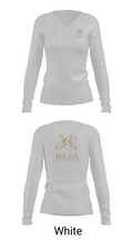 Meza Construction LLC 64108340 Women's Long Sleeve V-neck Shirt - 16