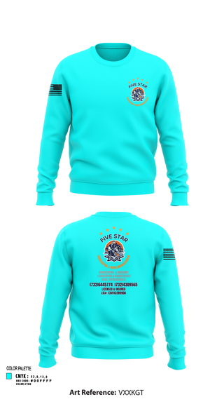 Crew Neck Sweatshirt, 5 Star, , Teamtime, Team time, sublimation, custom sports apparel, team uniforms, spirit wear, spiritwear, sports uniforms, custom shirts, team store, custom team store, fundraiser sports, apparel fundraiser
