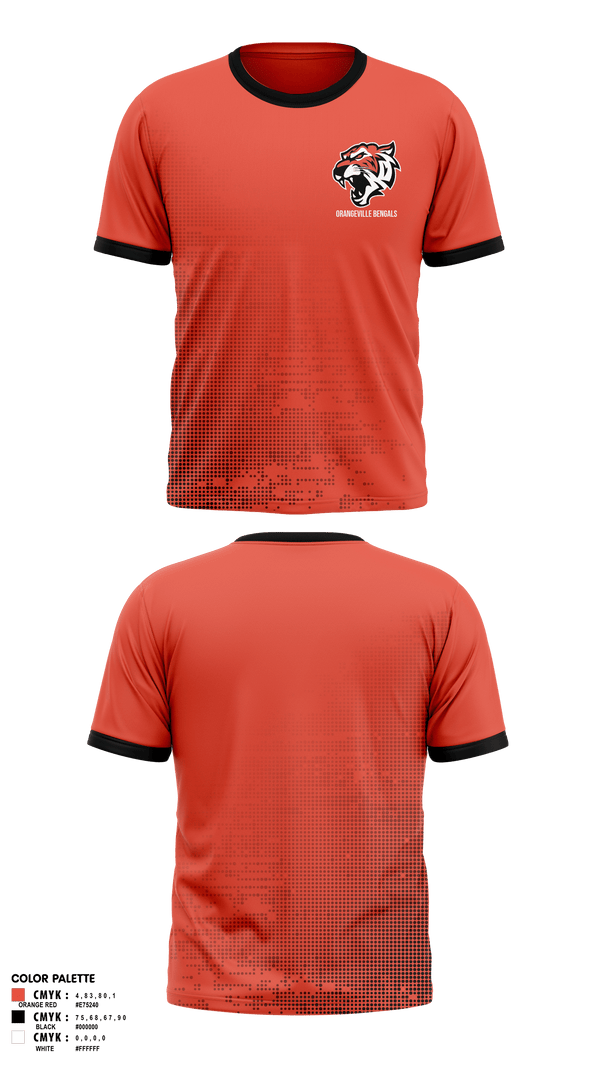 Short Sleeve Performance Shirt, Orangeville Bengals, Baseball, Teamtime, Team time, sublimation, custom sports apparel, team uniforms, spirit wear, spiritwear, sports uniforms, custom shirts, team store, custom team store, fundraiser sports, apparel fundraiser