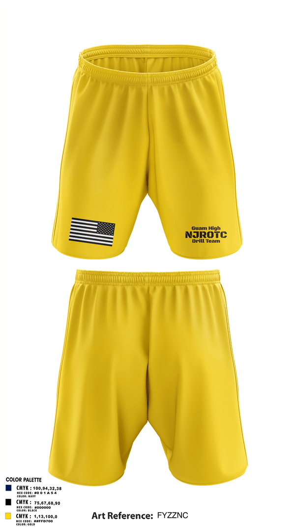 Athletic Shorts With Pockets, Guam High NJROTC Drill Team, , Teamtime, Team time, sublimation, custom sports apparel, team uniforms, spirit wear, spiritwear, sports uniforms, custom shirts, team store, custom team store, fundraiser sports, apparel fundraiser