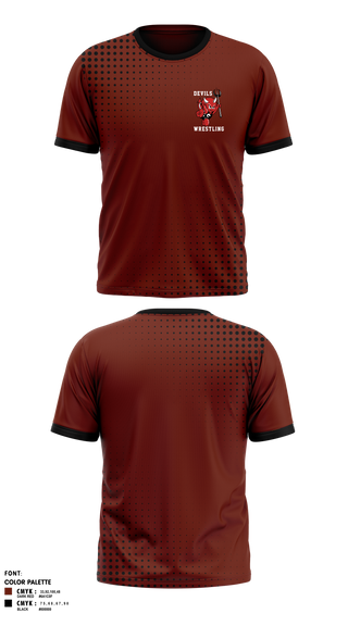 Short Sleeve Rash Guard Shirt, Devils, Wrestling, Teamtime, Team time, sublimation, custom sports apparel, team uniforms, spirit wear, spiritwear, sports uniforms, custom shirts, team store, custom team store, fundraiser sports, apparel fundraiser