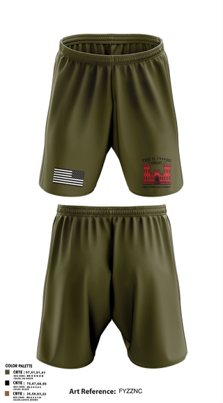 Athletic Shorts With Pockets, 305th En Co, Army, Teamtime, Team time, sublimation, custom sports apparel, team uniforms, spirit wear, spiritwear, sports uniforms, custom shirts, team store, custom team store, fundraiser sports, apparel fundraiser