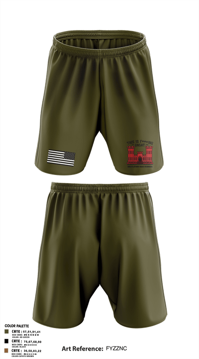 305th En Co 82429511 Athletic Shorts With Pockets - 5