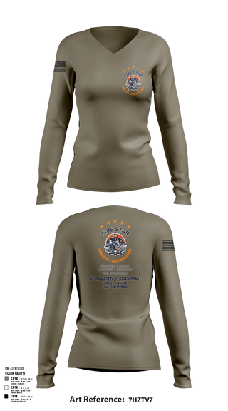 Womens Long Sleeve Vneck Shirt, 5 Star, , Teamtime, Team time, sublimation, custom sports apparel, team uniforms, spirit wear, spiritwear, sports uniforms, custom shirts, team store, custom team store, fundraiser sports, apparel fundraiser