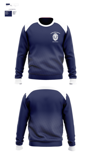 Crew Neck Sweatshirt, Living Word Academy Volleyball, Women's Volleyball, Teamtime, Team time, sublimation, custom sports apparel, team uniforms, spirit wear, spiritwear, sports uniforms, custom shirts, team store, custom team store, fundraiser sports, apparel fundraiser