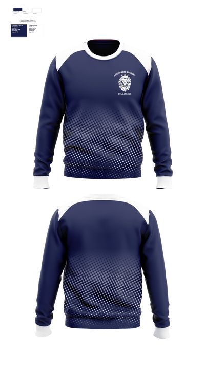 Living Word Academy Volleyball 38101646 Crew Neck Sweatshirt - 2