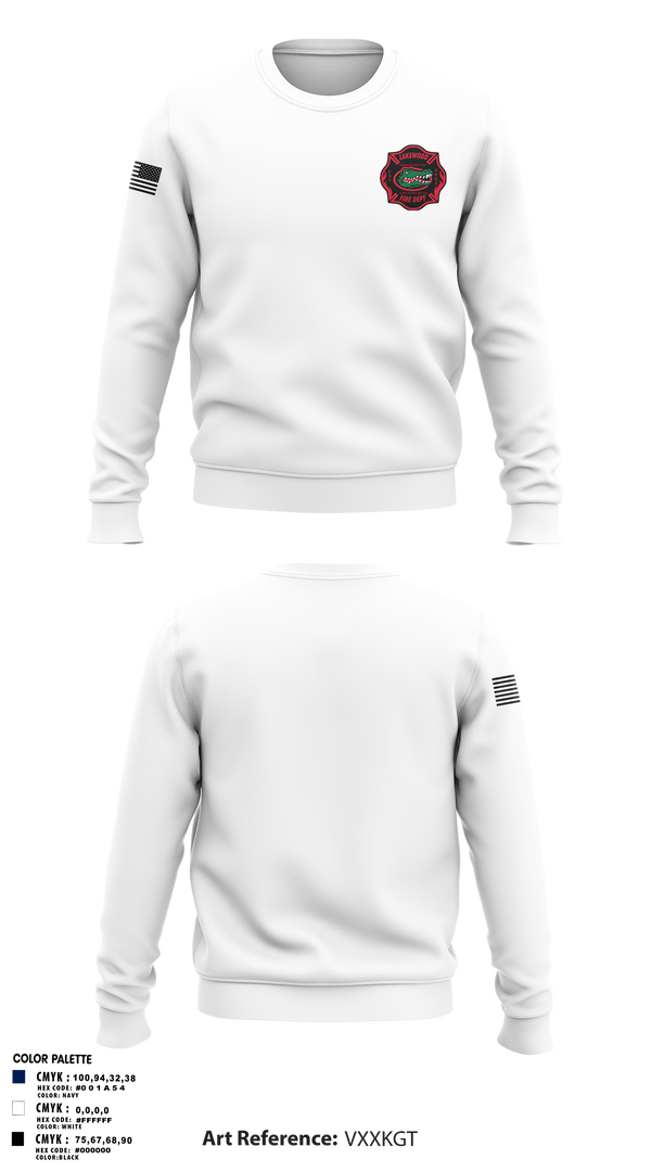 Crew Neck Sweatshirt, Lakewood fire department, , Teamtime, Team time, sublimation, custom sports apparel, team uniforms, spirit wear, spiritwear, sports uniforms, custom shirts, team store, custom team store, fundraiser sports, apparel fundraiser