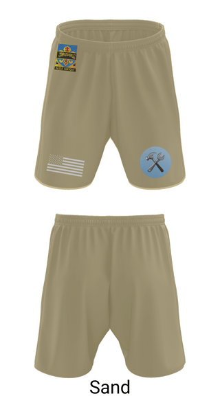 Athletic Shorts With Pockets, HHD, 415th Military Intelligence Battalion, National Guard, Teamtime, Team time, sublimation, custom sports apparel, team uniforms, spirit wear, spiritwear, sports uniforms, custom shirts, team store, custom team store, fundraiser sports, apparel fundraiser