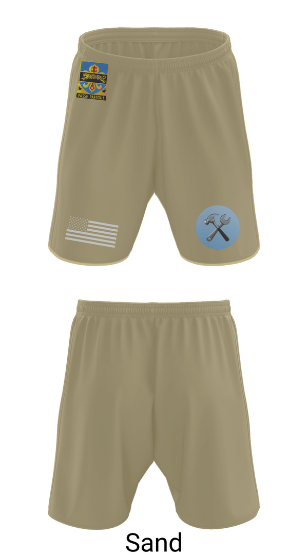 Athletic Shorts With Pockets, HHD, 415th Military Intelligence Battalion, National Guard, Teamtime, Team time, sublimation, custom sports apparel, team uniforms, spirit wear, spiritwear, sports uniforms, custom shirts, team store, custom team store, fundraiser sports, apparel fundraiser