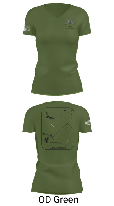 STAC, 389th MI BN (SO)(A) 69647578 Women's Short Sleeve V-neck Shirt - 48