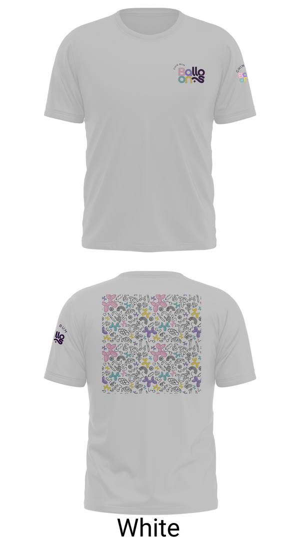 Short Sleeve Performance Shirt, Chin Bum Balloons, , Teamtime, Team time, sublimation, custom sports apparel, team uniforms, spirit wear, spiritwear, sports uniforms, custom shirts, team store, custom team store, fundraiser sports, apparel fundraiser