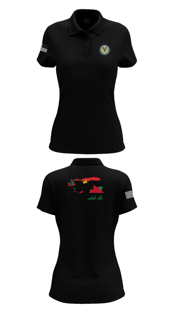 Women's Short Sleeve Performance Polo, 44th ICBT, National Guard, Teamtime, Team time, sublimation, custom sports apparel, team uniforms, spirit wear, spiritwear, sports uniforms, custom shirts, team store, custom team store, fundraiser sports, apparel fundraiser
