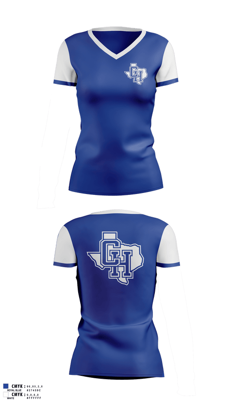 Womens Short Sleeve Vneck Shirt, Central Heights High School Swimming, Swimming, Teamtime, Team time, sublimation, custom sports apparel, team uniforms, spirit wear, spiritwear, sports uniforms, custom shirts, team store, custom team store, fundraiser sports, apparel fundraiser