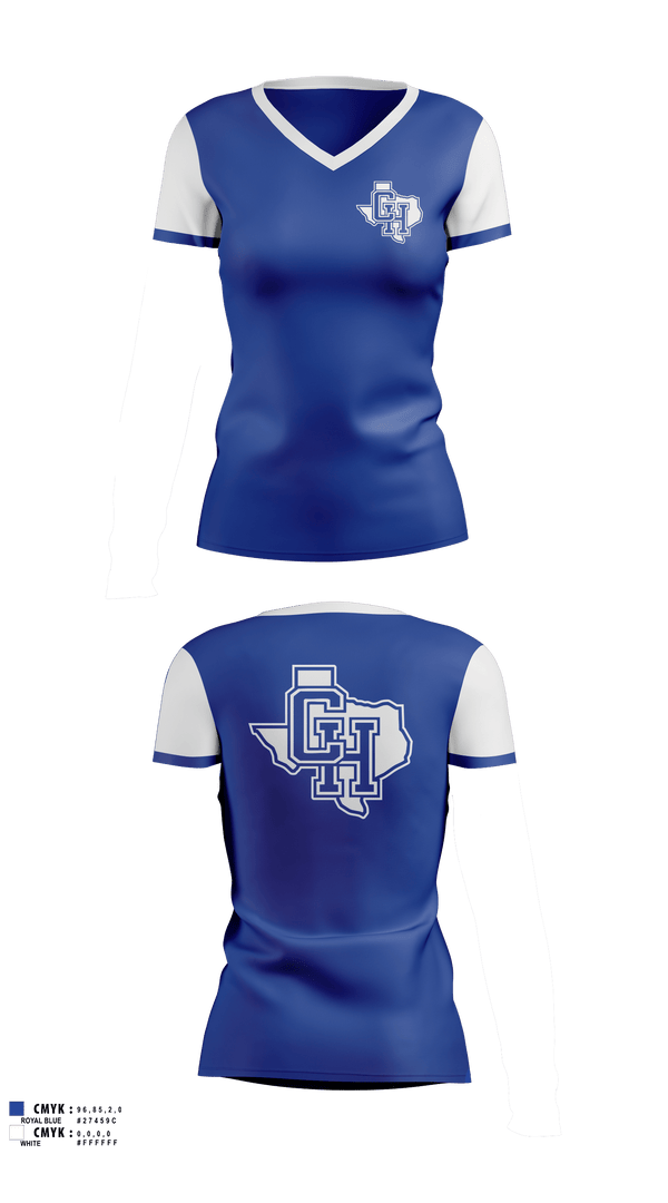 Womens Short Sleeve Vneck Shirt, Central Heights High School Swimming, Swimming, Teamtime, Team time, sublimation, custom sports apparel, team uniforms, spirit wear, spiritwear, sports uniforms, custom shirts, team store, custom team store, fundraiser sports, apparel fundraiser