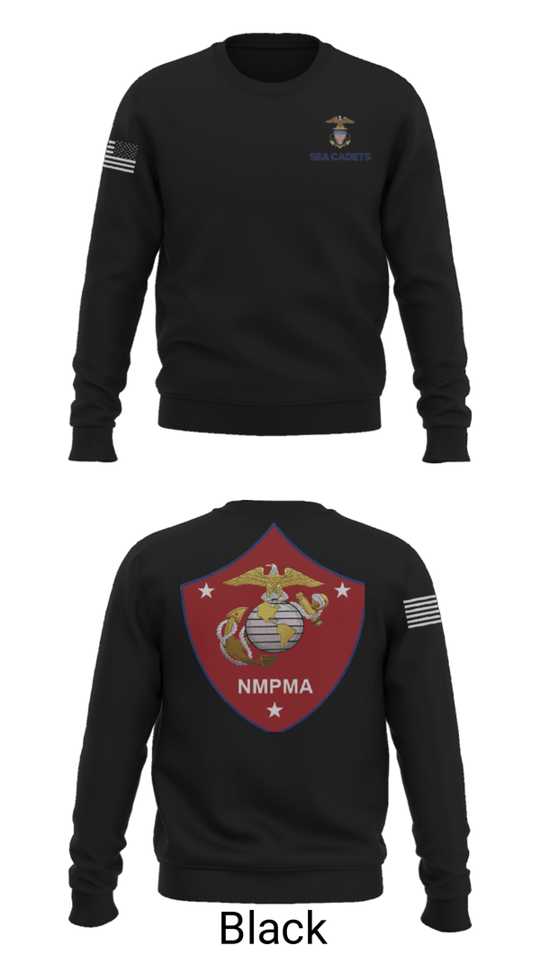 Crew Neck Sweatshirt, GySgt Samuel Grange Squadron, Navy, Teamtime, Team time, sublimation, custom sports apparel, team uniforms, spirit wear, spiritwear, sports uniforms, custom shirts, team store, custom team store, fundraiser sports, apparel fundraiser