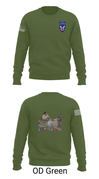 Crew Neck Sweatshirt, 11th ABN DIV WO, , Teamtime, Team time, sublimation, custom sports apparel, team uniforms, spirit wear, spiritwear, sports uniforms, custom shirts, team store, custom team store, fundraiser sports, apparel fundraiser